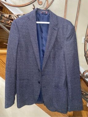 Primark Navy Textured Sport Coat